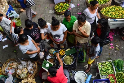Утренний рынок на Бали. Идем покупать овощи и фрукты!