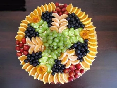 Красивая нарезка фруктов на стол - 90 фото