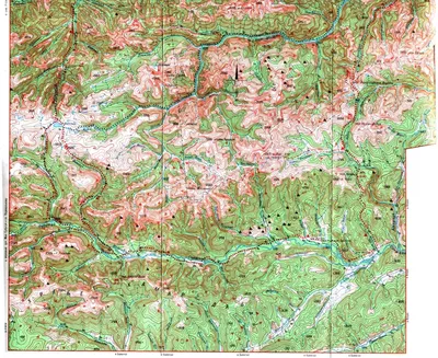Топографическая Карта Иркутская область, Бурятия. Карты Хамар Дабан