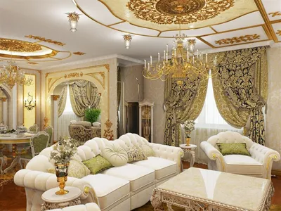 Дизайн гостиной в стиле барокко | Домашний декор | Дзен