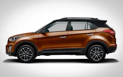 AFZDAHCRET4WD14B Защита задняя уголки чёрная сталь 57 мм на 4х4 Arbori для  Hyundai Creta 2016-2021