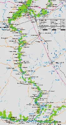 обзорная карта реки Хопёр