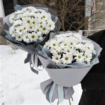 Мини букет хризантем №440 - 🌹 Цветы Новосибирск заказ: