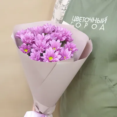 Букет из кустовой хризантемы и роз - купить в Москве по цене 3690 р - Magic  Flower