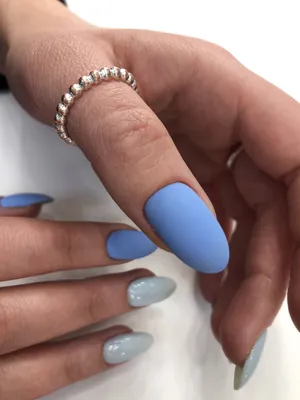 Васильковые ногти | Manicure, Nails, Beauty
