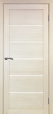 Дверь межкомнатная Оптима Порте Турин 506.12, цвет дуб беленый, экошпон,  стекло мателюкс - закажите в Новосибирске по цене 3 250 ₽. Магазин ГИГАНТ- ДВЕРИ