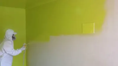 Цветная побелка стен и потолков (colored whitewash) - YouTube