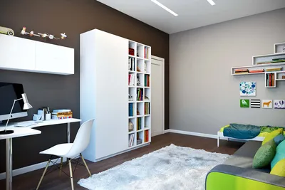 Покраска стен в квартире в два цвета: дизайн, фото примеров