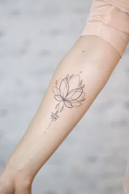 Рисунок татуировки с лотосом для девушек: фото тату рисунков, значение,  эскизы, факты