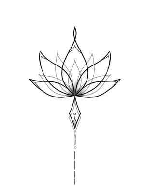 Фото тату цветок лотоса 07.08.2021 №020 - lotus flower tattoo -  tatufoto.com - tatufoto.com