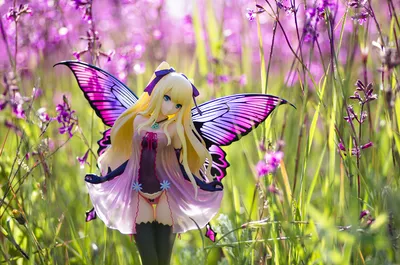 Лето Цветы Бабочки - My Anime Shelf