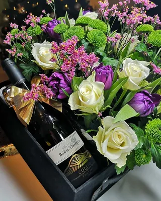 Цветы и шампанское - 64 фото