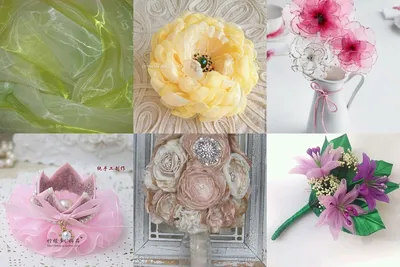 Цветы из органзы своими руками: свойства ткани, базовые мастер-классы и  примеры декора | Крестик