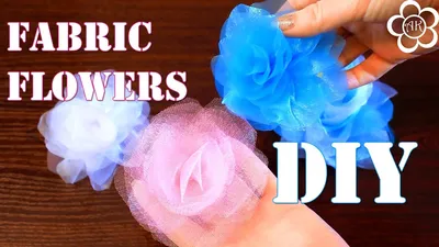 Цветок из сетки Мастер Класс/ DIY Fabric Flowers - YouTube