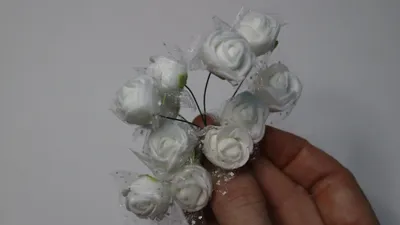 Купить «Цветы из фоамирана 2 см, белый» в интернет-магазине «Я Могу»
