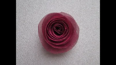 Роза из ткани своими руками Украшения / цветы для скрапбукинга /  Мастер-класс - YouTube