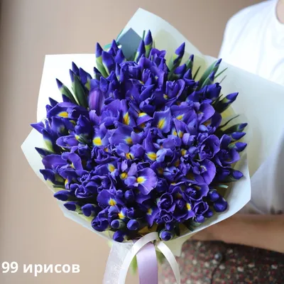 Букет из ирисов - заказать доставку цветов в Москве от Leto Flowers