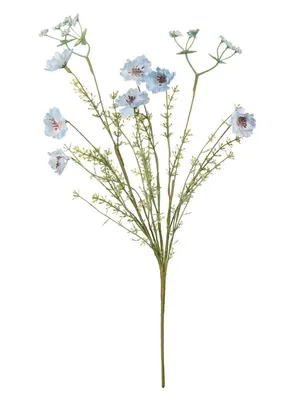 Цветок искусственный Лен полевой цвет голубой 50 см - купить за 365 руб. в  интернет-магазине \"Посудный ряд\" с доставкой в Перми