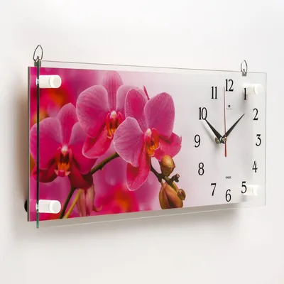 Часы-картина настенные, серия: Цветы, \"Ветка розовых орхидей\", плавный ход,  20 х 50 см (1271671) - Купить по цене от 479.00 руб. | Интернет магазин  SIMA-LAND.RU