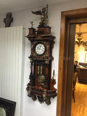 Часы настенные антикварные Gustav Becker | Купить винтажную, антикварную и  старинную мебель в Москве в салоне WOODSTREAM.ONLINE