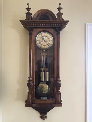 1800's Gustav Becker Vienna Regulator | Старинные часы, Антикварные часы,  Настенные часы
