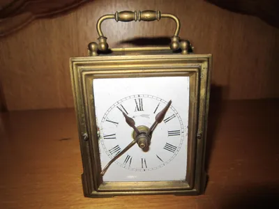 Часы каретные, настольные, каминные будильник Gustav Becker старинные  Германия до 1917 г. - купить на Coberu.ru (цена 45447 руб.)