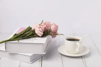 Книги цветы кофе домашние фото днем Фон И картинка для бесплатной загрузки  - Pngtree
