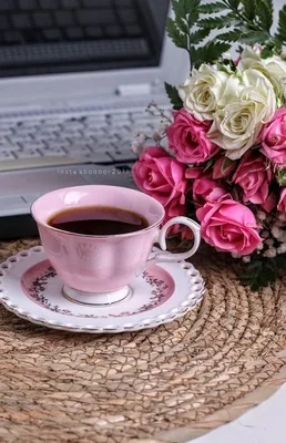 Кофе и цветы - 60 фото