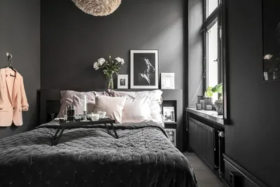 Комната с черной мебелью - 72 фото