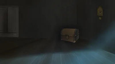 Иллюстрация Темная комната чердак для анимации в стиле 3d,