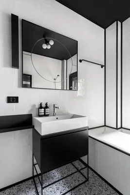 Черная ванная комната: дизайн-решения и практические советы + 80  вдохновляющих фото