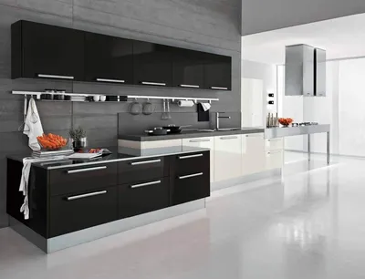 Черно-белая кухня: правильный дизайн с фото - archidea.com.ua