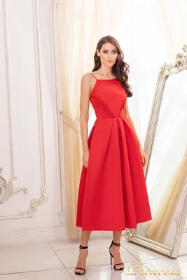 Купить красное вечернее платье в Москве. Красное платье на вечер -  PrincessDress