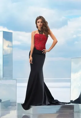 Черно-красное вечернее платье Armonia Garda — купить в Москве - Свадебный  ТЦ Вега