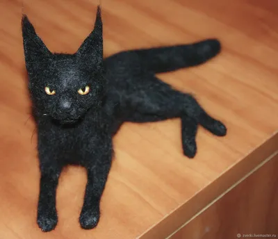 Черный кот мейн кун в интернет-магазине Ярмарка Мастеров по цене 2222 ₽ –  S883ARU | Войлочная игрушка, Москва - доставка по России