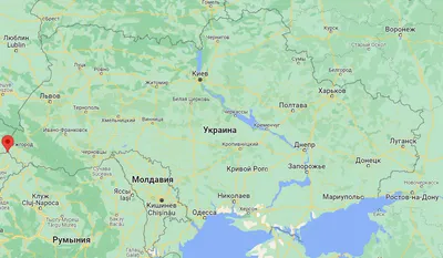 Чоп на карте Закарпатской области: показать город на Украине и в России