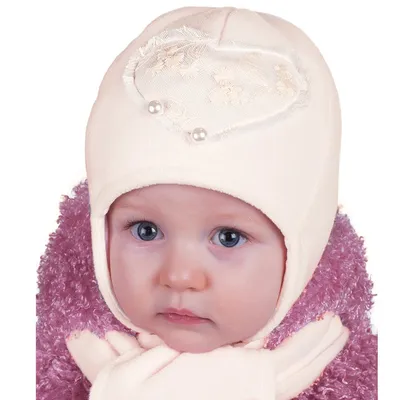 Шапочка и шарфик для новорожденных девочек Pupill Agatka из флиса купить в  интернет-магазине в Москве