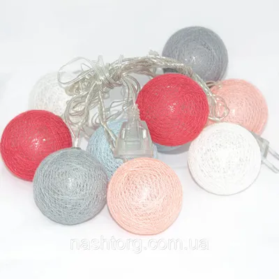 Купить Гирлянда из шаров 10 LED 3м, светодиодная гирлянда шарики из ниток -  тайские фонарики Теплый белый (NT), цена 236.25 ₴ — Prom.ua (ID#1510008777)