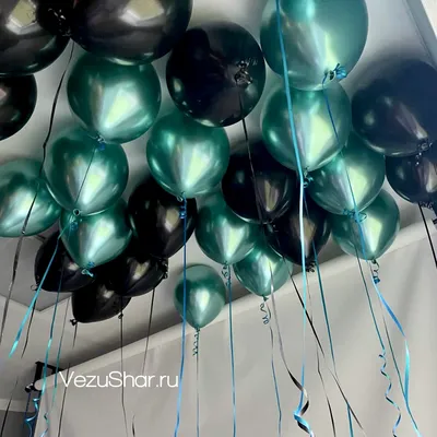 Воздушные шары под потолок с гелием для мужчины. Быстрая доставка по СПб.