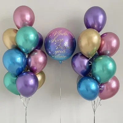 Воздушные шары хром разноцветные в наборе купить в Москве за 5 720 руб.