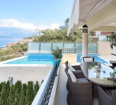 Шикарная вилла с бассейном и панорамным видом на море. Черногория | Realty  Best International Estate