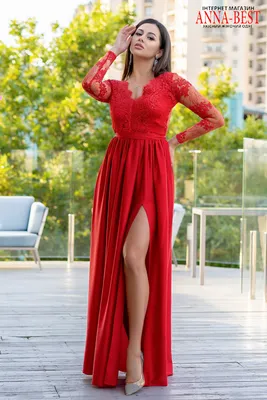 Купить Шикарное красное длинное платье вечернее \"Шарм\", цена 1325 ₴ —  Prom.ua (ID#1069146353)