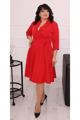 Нарядное красное платье 2022 большого размера LB226003 с поясом недорого в  Украине. Доставка с наличным расчетом на почте, без авана.