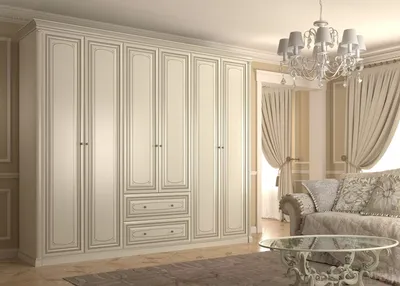 Купить шкафы в гостиную в классическом стиле от производителя — на заказ по  индивидуальным размерам. Фабрика мебели Mr.Doors