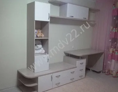 Школьный уголок в детскую комнату. Компьютерный стол со шкафом и полкой |  Красивая и удобная детская мебель, а также молодежные и подростковые  комнаты на заказ в Барнауле