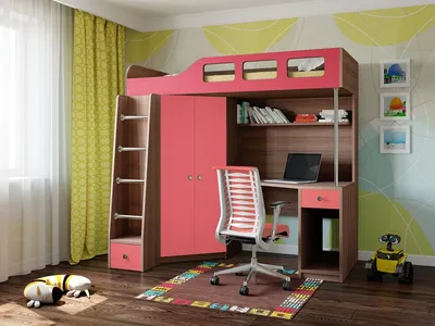 Уголок школьника: мебель для детской комнаты (24 фото)