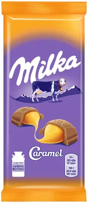 Шоколад Milka Caramel молочный с карамельной начинкой, 100 г — купить в  интернет-магазине по низкой цене на Яндекс Маркете