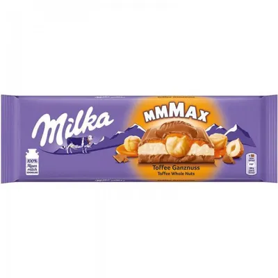 Шоколад Milka Toffee Wholenut 300г купить по цене 15.00 руб. в Минске