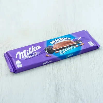 Шоколад Milka с кусочками печенья Орео 300 г из раздела Шоколад, батончики