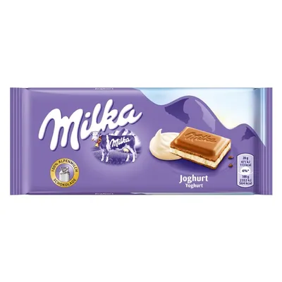 Молочный шоколад Milka Yogurt с нежной сливочной начинкой • Сладости из  Европы и США интернет магазин Candy Box